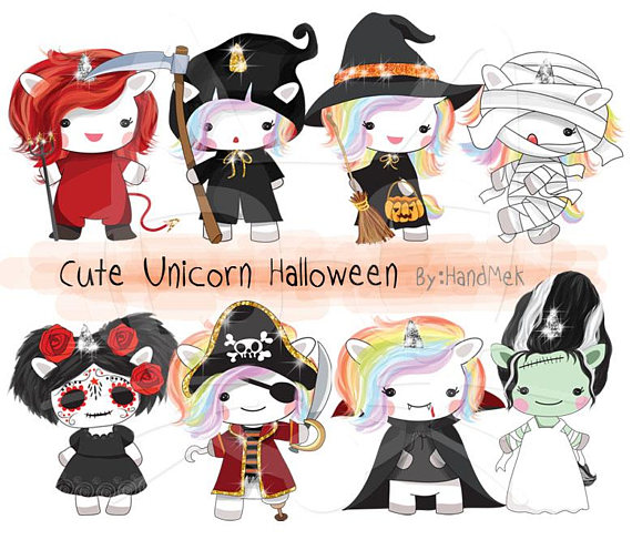 Cute Unicorn Halloween