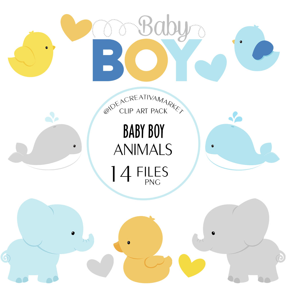 Presentación baby boy animals