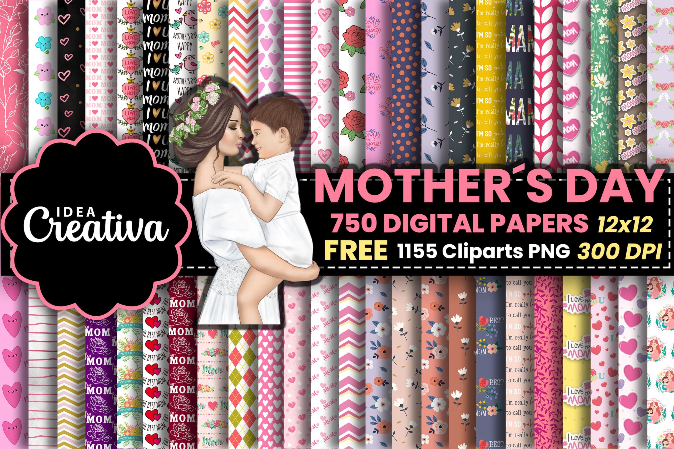 Digital Papers Mother´s Day-min