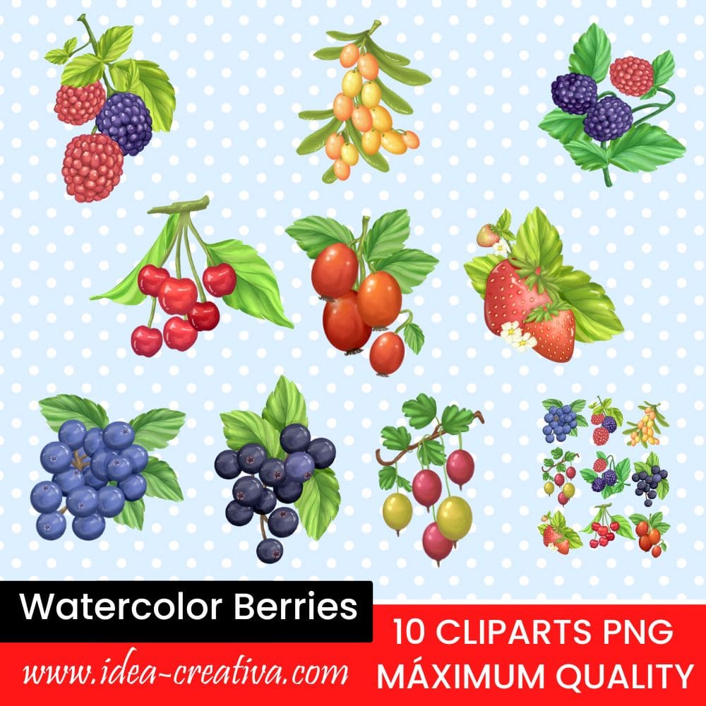 Watercolor Berries (1)