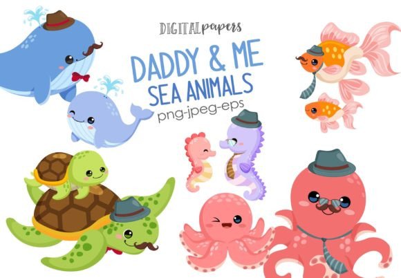 Daddy-Me-Sea-Animals-Graphics-31564819-1-1-580x402